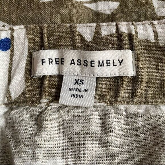 Free Assembly Tropical Palm Leaf Crop Top Size XS - Picture 8 of 11